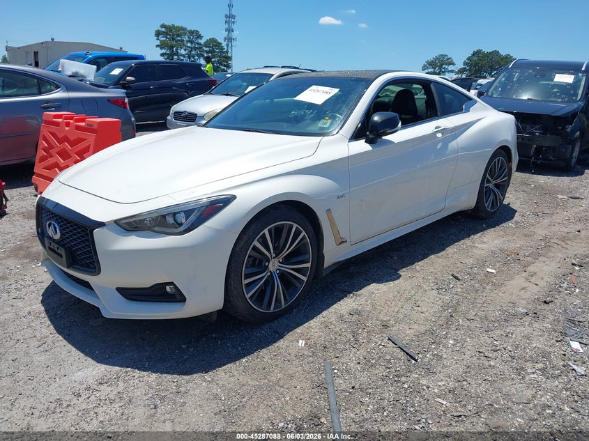 Vin: jn1ev7el0hm554326, lot: 45784924, infiniti q60 3.0t premium/3.0t sport 20172