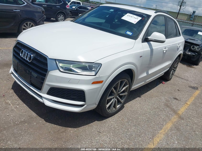 Vin: wa1bccfs0jr033291, lot: 45785005, audi q3 2.0t premium/2.0t sport premium 20182