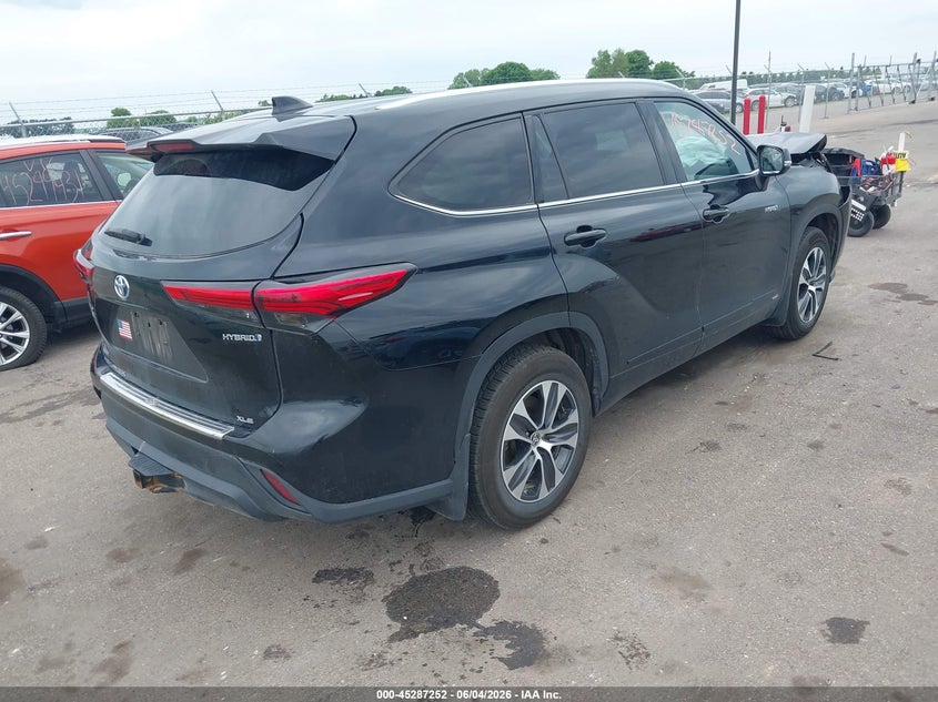 Vin: 5tdhbrch3ls507981, lot: 45785088, toyota highlander hybrid xle 20204