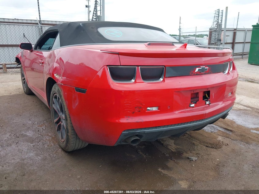 Vin: 2g1fc3dd1b9211287, lot: 45785117, chevrolet camaro 2lt 20113