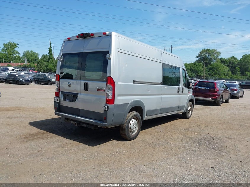 Vin: 3c6trvdg9ee120070, lot: 45785180, ram promaster 2500 high roof 20144