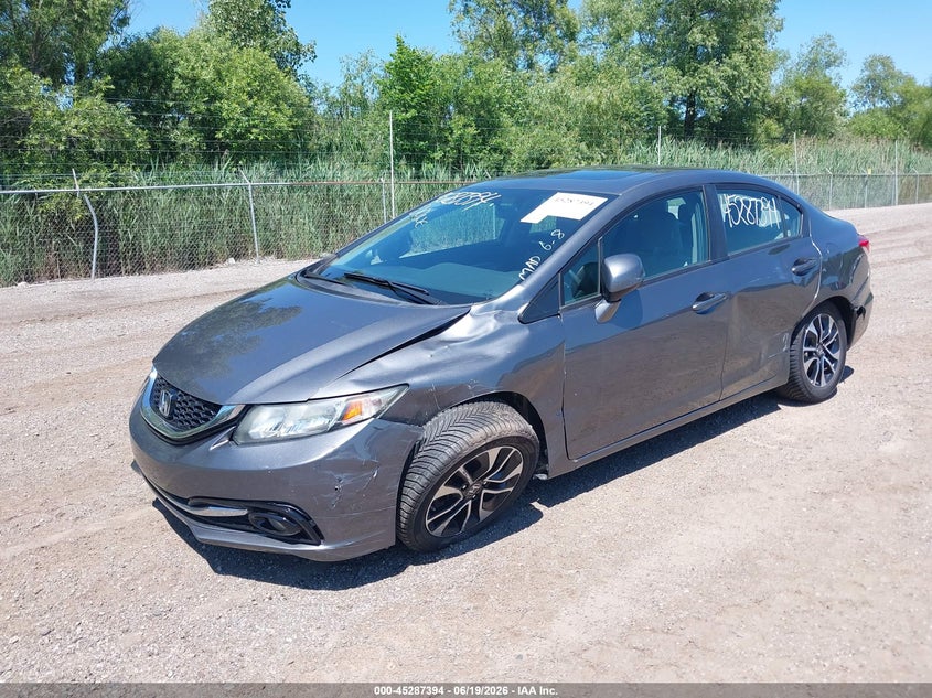 Vin: 19xfb2f90de092181, lot: 45785230, honda civic ex-l 20132