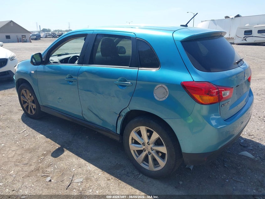 Vin: 4a4ar4au5ee019536, lot: 45785327, mitsubishi outlander sport se 20143