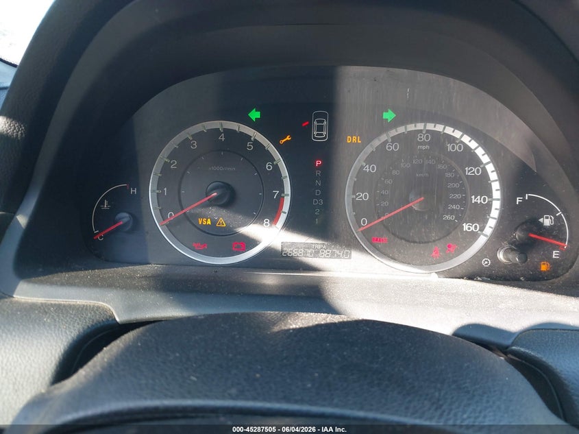2009 Honda Accord 2.4 Ex VIN: 1HGCP26729A048584 Lot: 45287505