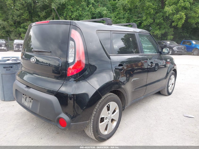 Vin: kndjn2a25g7245069, lot: 45785375, kia soul 20164