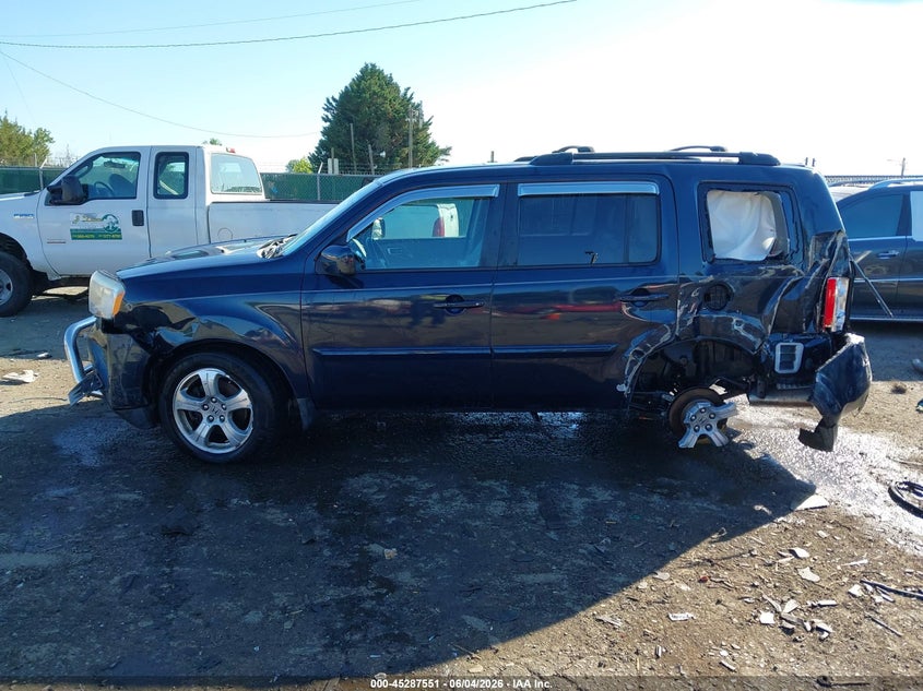 2012 Honda Pilot Ex-L VIN: 5FNYF4H52CB036898 Lot: 45287551