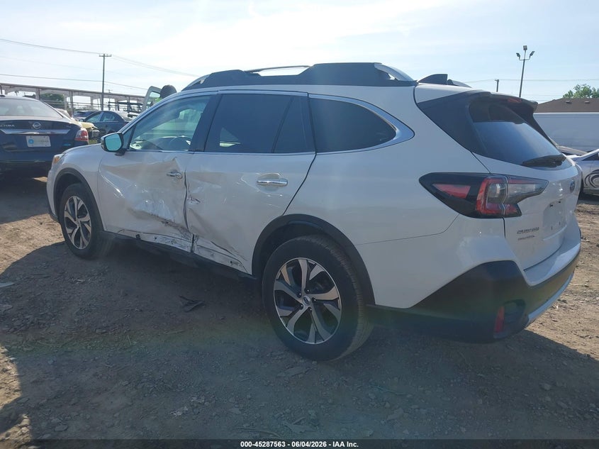 Vin: 4s4btgpdxl3221184, lot: 45785399, subaru outback touring xt 20203