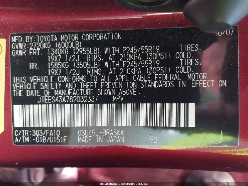 2008 Toyota Highlander - Ansicht 9