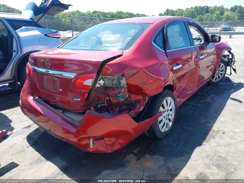 Vin: 3n1ab7ap6el687355, lot: 45785532, nissan sentra s 20144