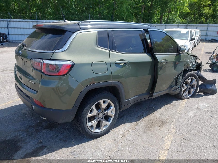 Vin: 3c4njdcbxjt458169, lot: 45785604, jeep compass limited 4x4 20184