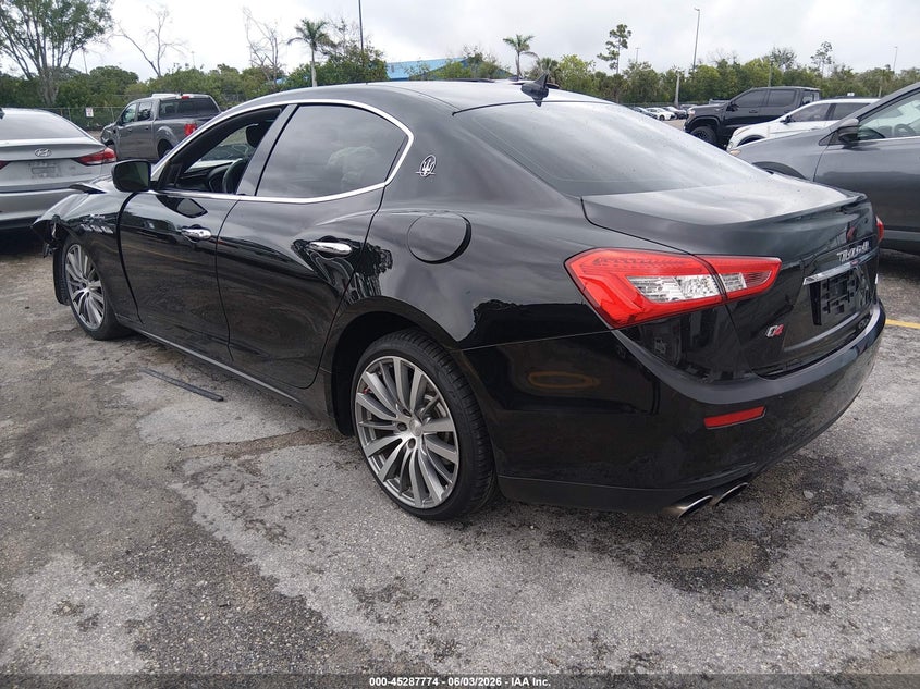 Vin: zam57xsa1g1173879, lot: 45785610, maserati ghibli 20163