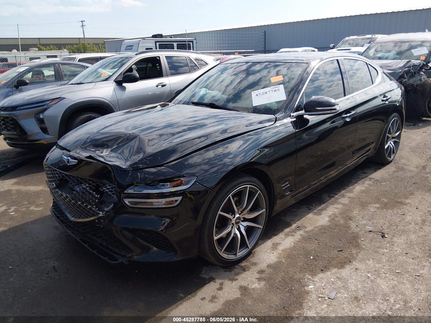 Vin: kmtg34ta6nu103250, lot: 45785621, genesis g70 2.0t awd 20222