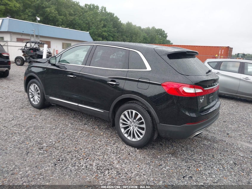 Vin: 2lmpj6kr9hbl24326, lot: 45785622, lincoln mkx select 20173