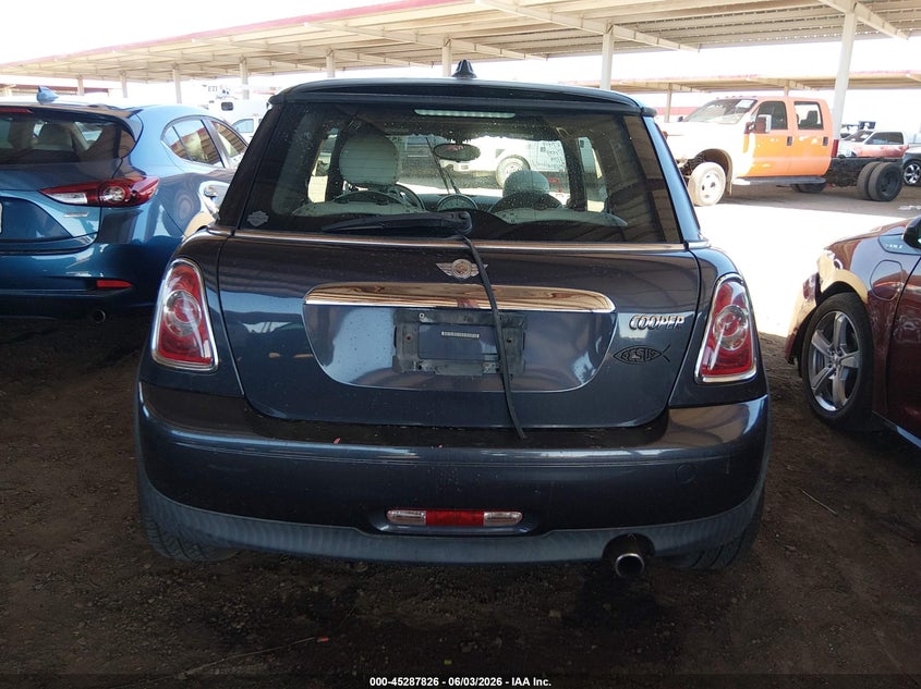 2012 Mini Cooper 1.6 grey Lot 111045287826 Vin WMWSU3C56CT254057