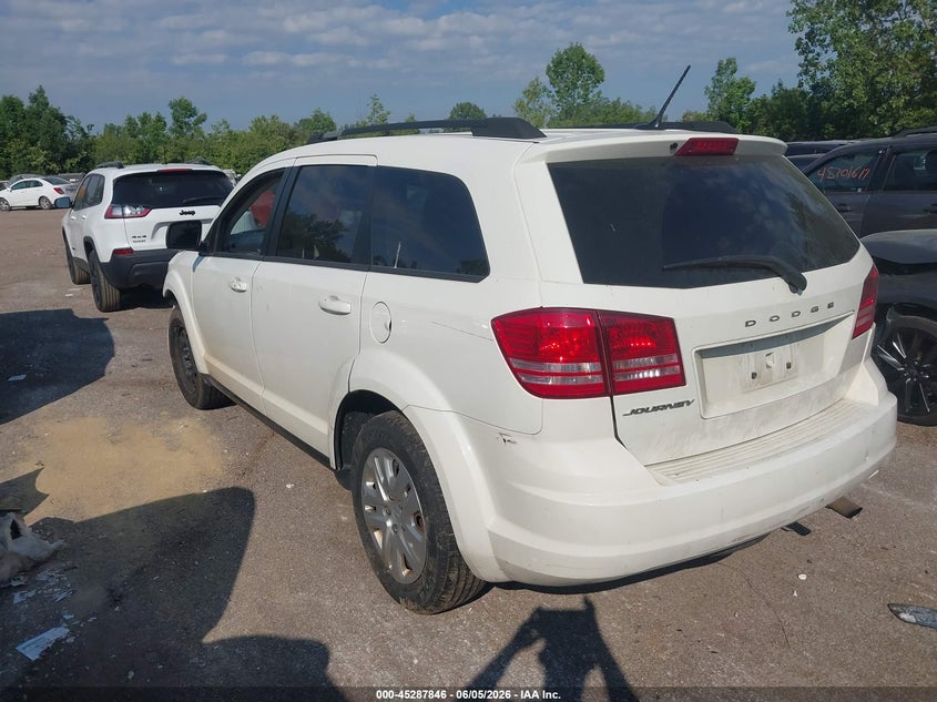 Vin: 3c4pdcab5jt183064, lot: 45785682, dodge journey se 20183