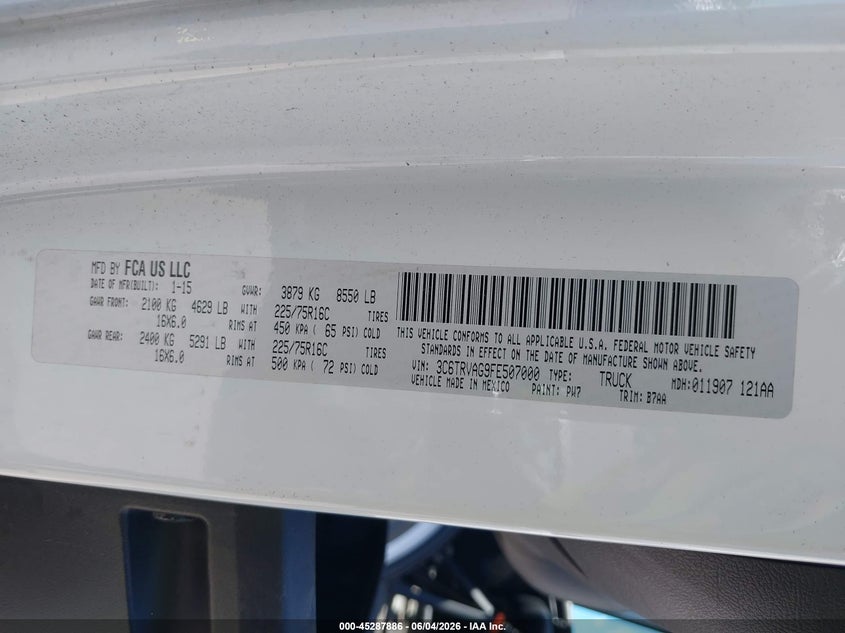 RAM PROMASTER 1500 - zdjęcie 9