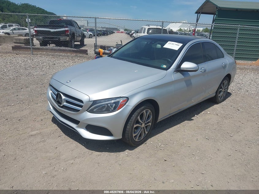 Vin: 55swf4kb9fu072659, lot: 45785742, mercedes-benz c 300 4matic 20152