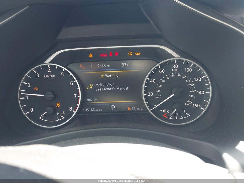 2020 Nissan Murano Sl Fwd VIN: 5N1AZ2CJ2LN139818 Lot: 45287921
