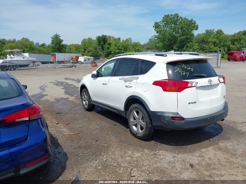 Vin: 2t3rfrev6fw300354, lot: 45785820, toyota rav4 xle 20153