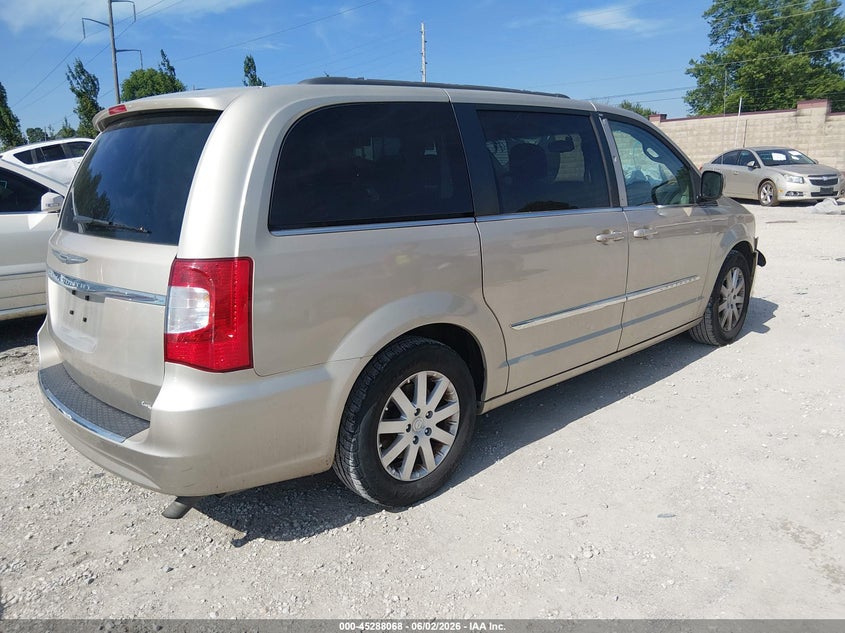 Vin: 2c4rc1bg5dr631062, lot: 45785904, chrysler town & country touring 20134