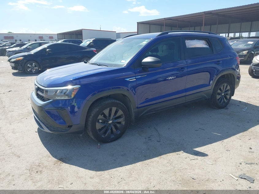 Vin: 3vvcx7b21pm322378, lot: 45785922, volkswagen taos 1.5t s 20232
