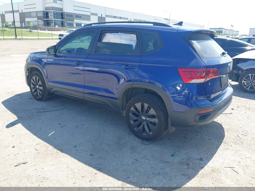 Vin: 3vvcx7b21pm322378, lot: 45785922, volkswagen taos 1.5t s 20233