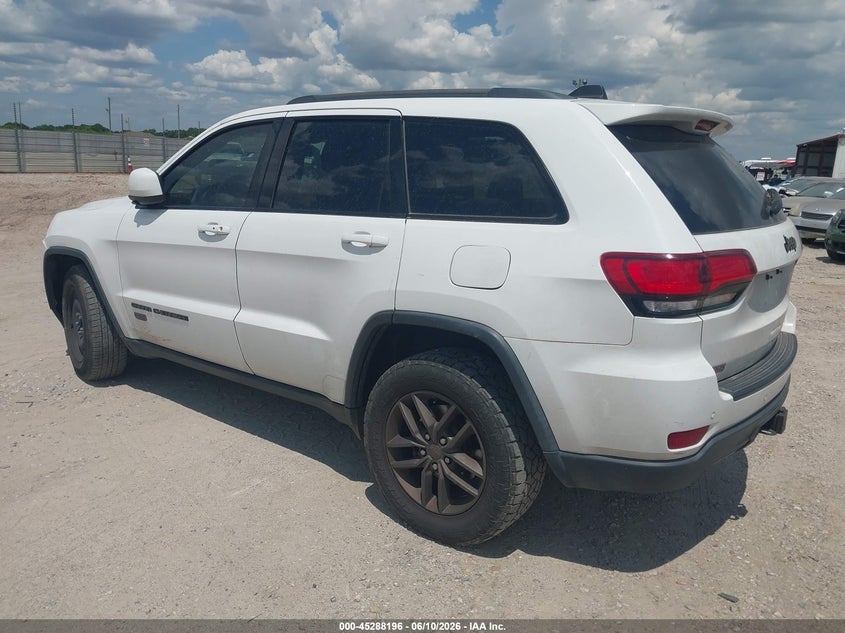 Vin: 1c4rjeag8gc386480, lot: 45786031, jeep grand cherokee 75th anniversary 20163