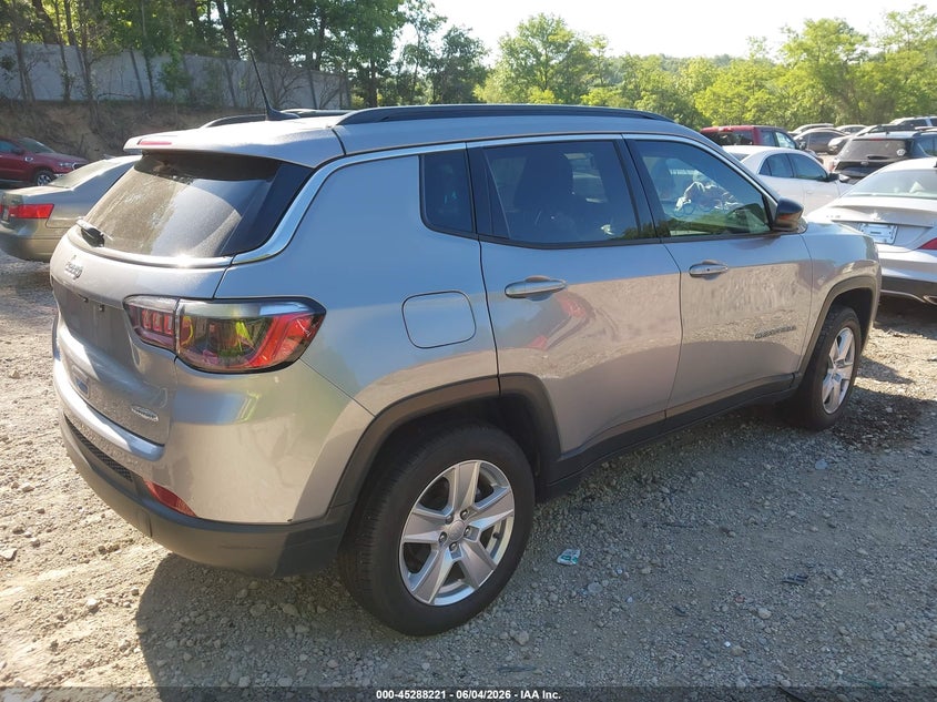 Vin: 3c4njdbb5nt104602, lot: 45786057, jeep compass latitude 4x4 20224