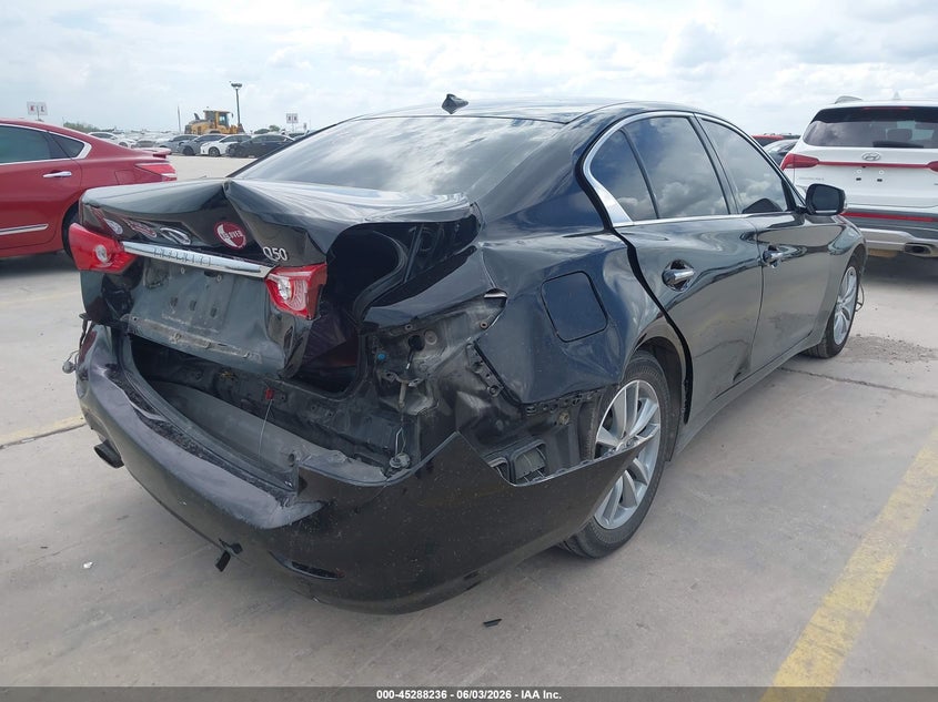 Vin: jn1bv7ap8fm336742, lot: 45786072, infiniti q50 premium 20154