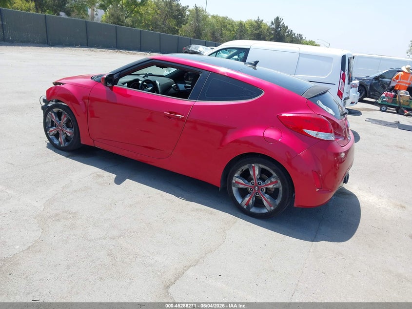 Vin: kmhtc6ad3hu318994, lot: 45786107, hyundai veloster value edition 20173