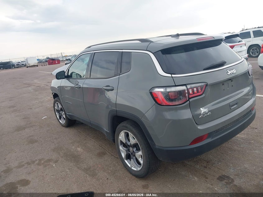 Vin: 3c4njdcbxmt574959, lot: 45786167, jeep compass limited 4x4 20213