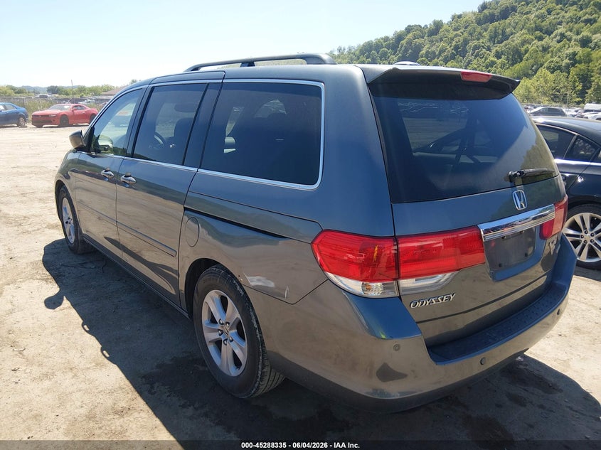 Vin: 5fnrl3h98ab057259, lot: 45786171, honda odyssey touring 20103
