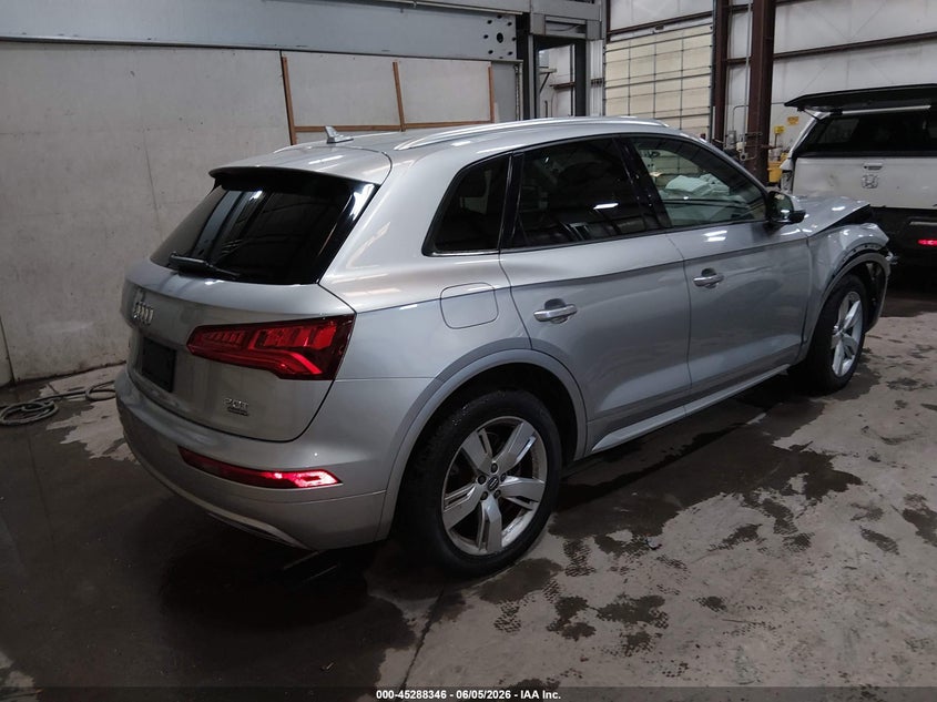 Vin: wa1anafy4j2199420, lot: 45786182, audi q5 2.0t premium/2.0t tech premium 20184
