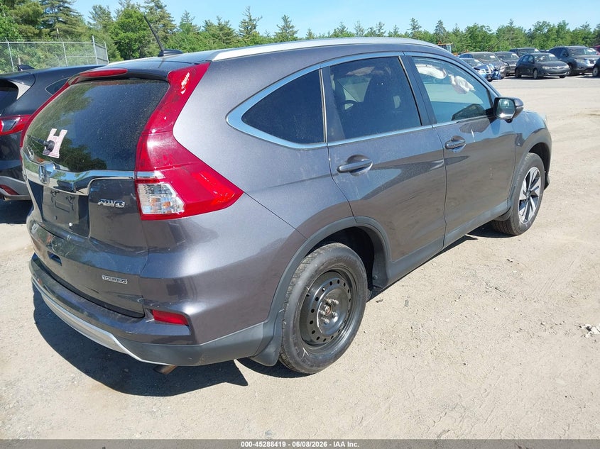Vin: 5j6rm4h90fl123921, lot: 45786255, honda cr-v touring 20154