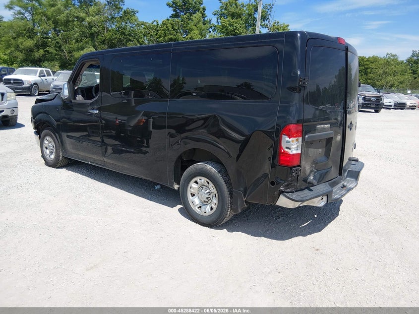 Vin: 5bzbf0aa4dn200726, lot: 45786258, nissan nv passenger nv3500 hd sv v6 20133
