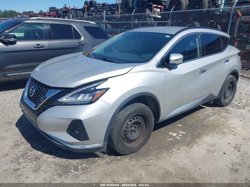 Vin: 5n1az2bs4mc107248, lot: 45786285, nissan murano sv intelligent awd 20212