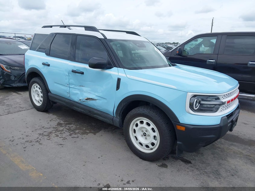 Vin: 3fmcr9gn6srf62637, lot: 45786362, ford bronco sport heritage 2025 img_1