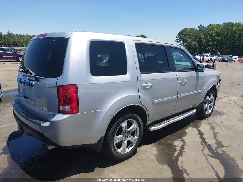 5FNYF4H67CB043967 2012 Honda Pilot 3.5 Ex-L silver