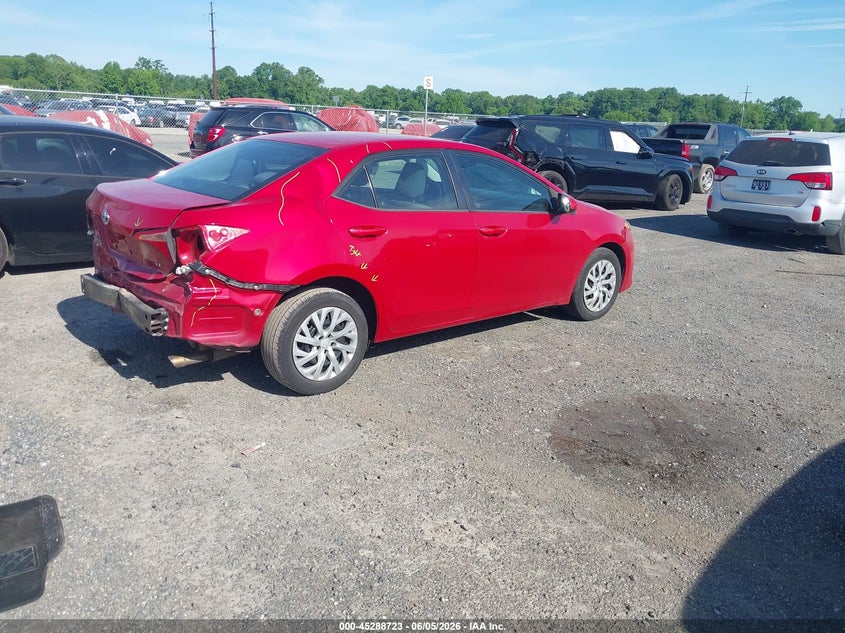Vin: 2t1burhe1kc194287, lot: 45786559, toyota corolla le 20194