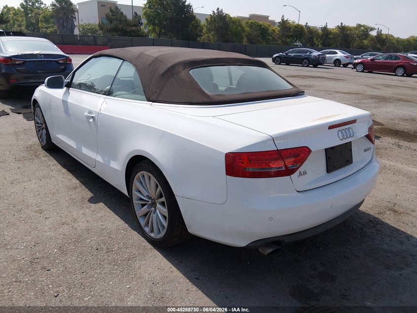 Vin: waujfafh8bn019274, lot: 45786566, audi a5 2.0t premium 20113