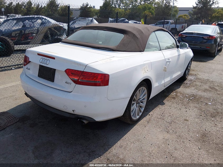 Vin: waujfafh8bn019274, lot: 45786566, audi a5 2.0t premium 20114