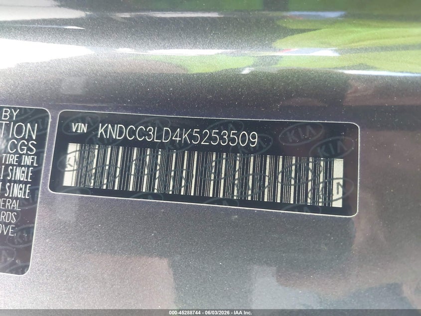 2019 Kia Niro Plug-In Hybrid Ex Premium VIN: KNDCC3LD4K5253509 Lot: 45288744