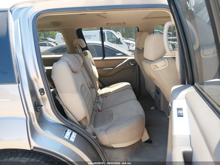 2008 Nissan Pathfinder Se VIN: 5N1AR18U78C635536 Lot: 45288761