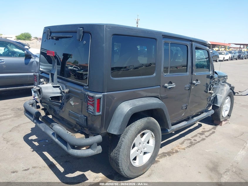 Vin: 1c4bjwdg8hl517007, lot: 45786616, jeep wrangler unlimited sport 4x4 20174