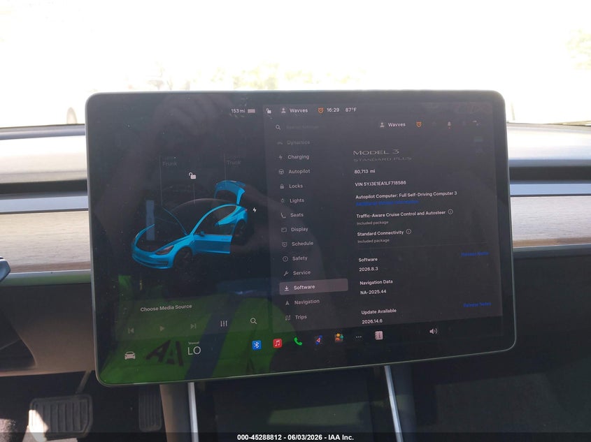 2020 Tesla Model 3 Standard Range Plus Rear-Wheel Drive/Standard Range Rear-Wheel Drive VIN: 5YJ3E1EA1LF718586 Lot: 45288812