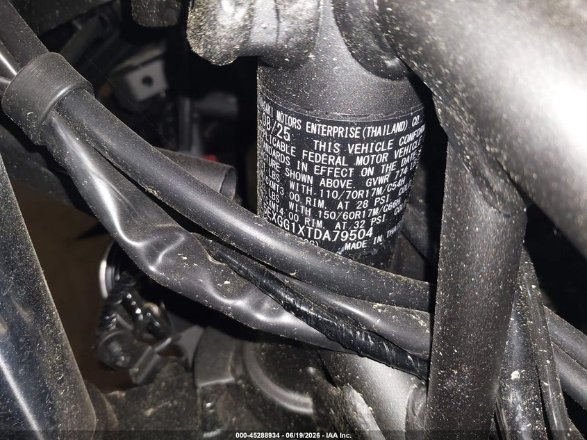 2026 Kawasaki Ex500 VIN: ML5EXGG1XTDA79504 Lot: 45288934