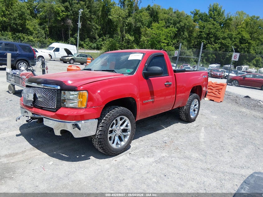 Vin: 1gtn2te05bz119316, lot: 45786843, gmc sierra 1500 work truck 20112