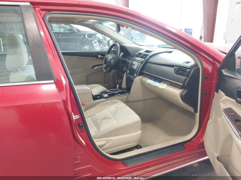 2012 TOYOTA CAMRY SEDAN 2.5L I-4 DOHC, VVT, 178HP