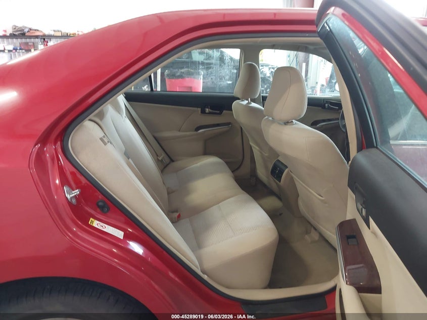 2012 TOYOTA CAMRY SEDAN 2.5L I-4 DOHC, VVT, 178HP