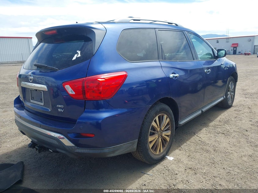 Vin: 5n1dr2mm3jc654034, lot: 45786902, nissan pathfinder sv 20184